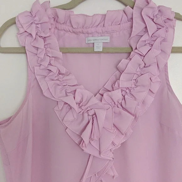 NY&Co ruffle tank blouse - Picture 2 of 6